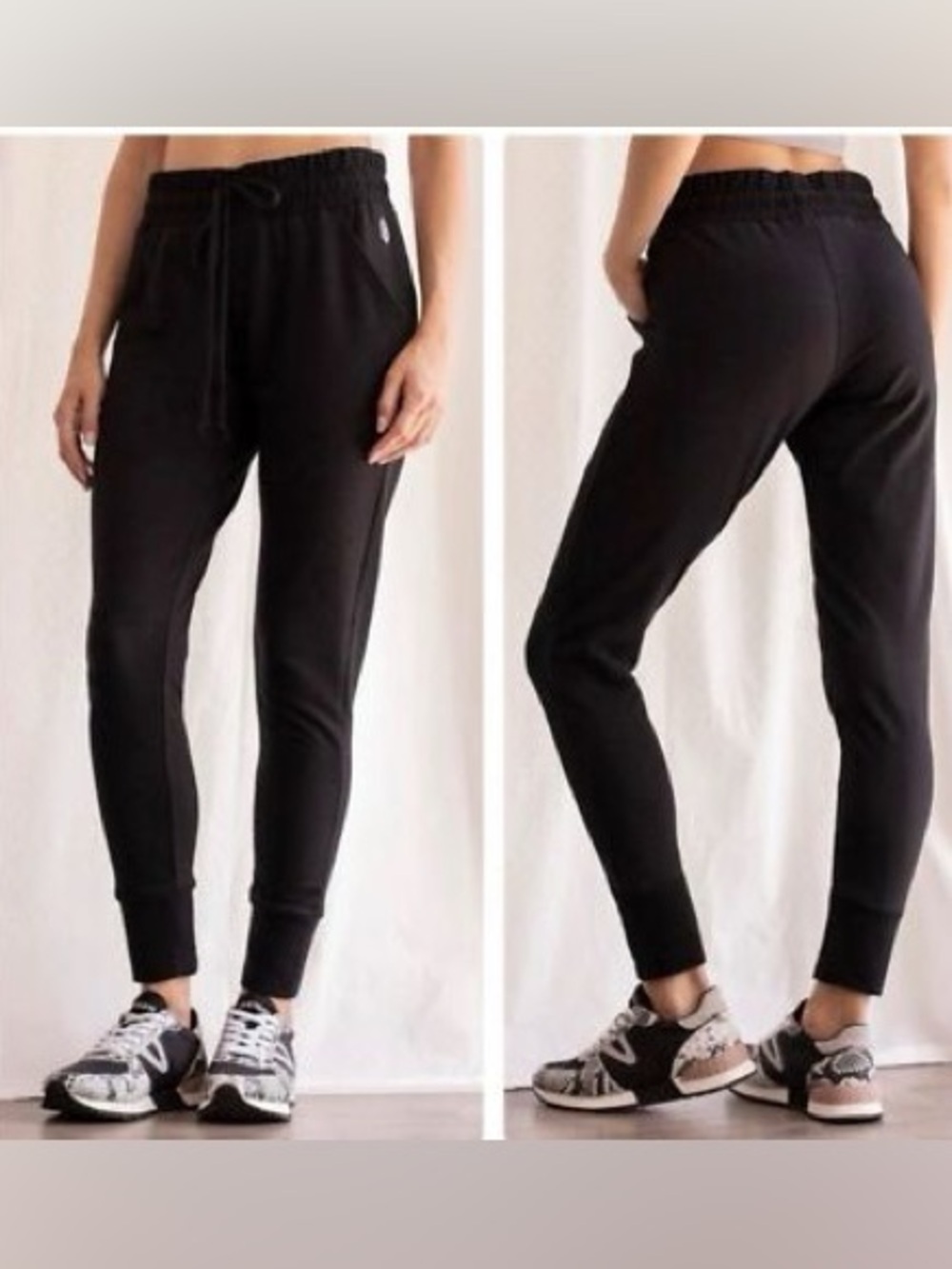 Free People Movement Sunny Black Skinny Jogger Sweatpants Size XS
